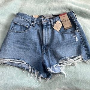 LEVI’S Silver Tab High Waisted Mom Shorts